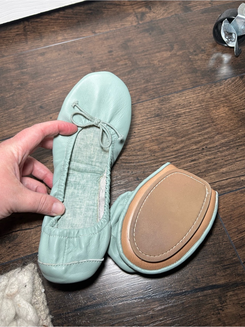 GAP Mint Green Foldable Ballet Flats - Women